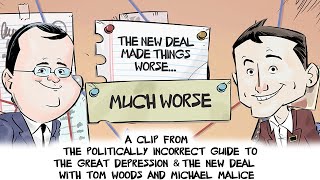 Cover: The New Deal made Things Worse... Much Worse | Politically Incorrect Guide to the Great Depression by Capital Research Center