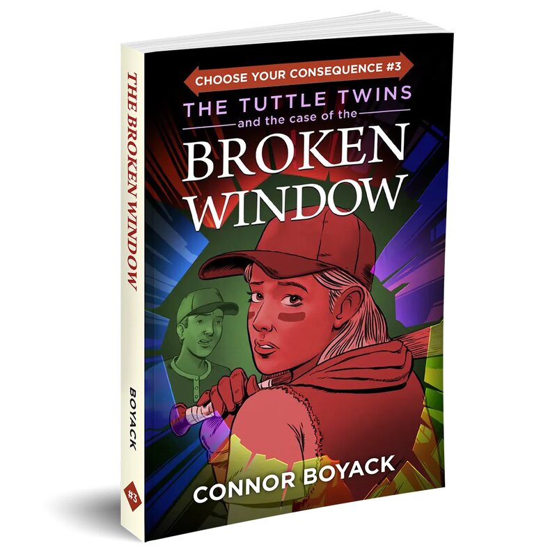 Cover: The Tuttle Twins and the Case of the Broken Window by Connor Boyack